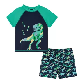 Raglan Rashguard and Boardshort | Dinosaur Graphic