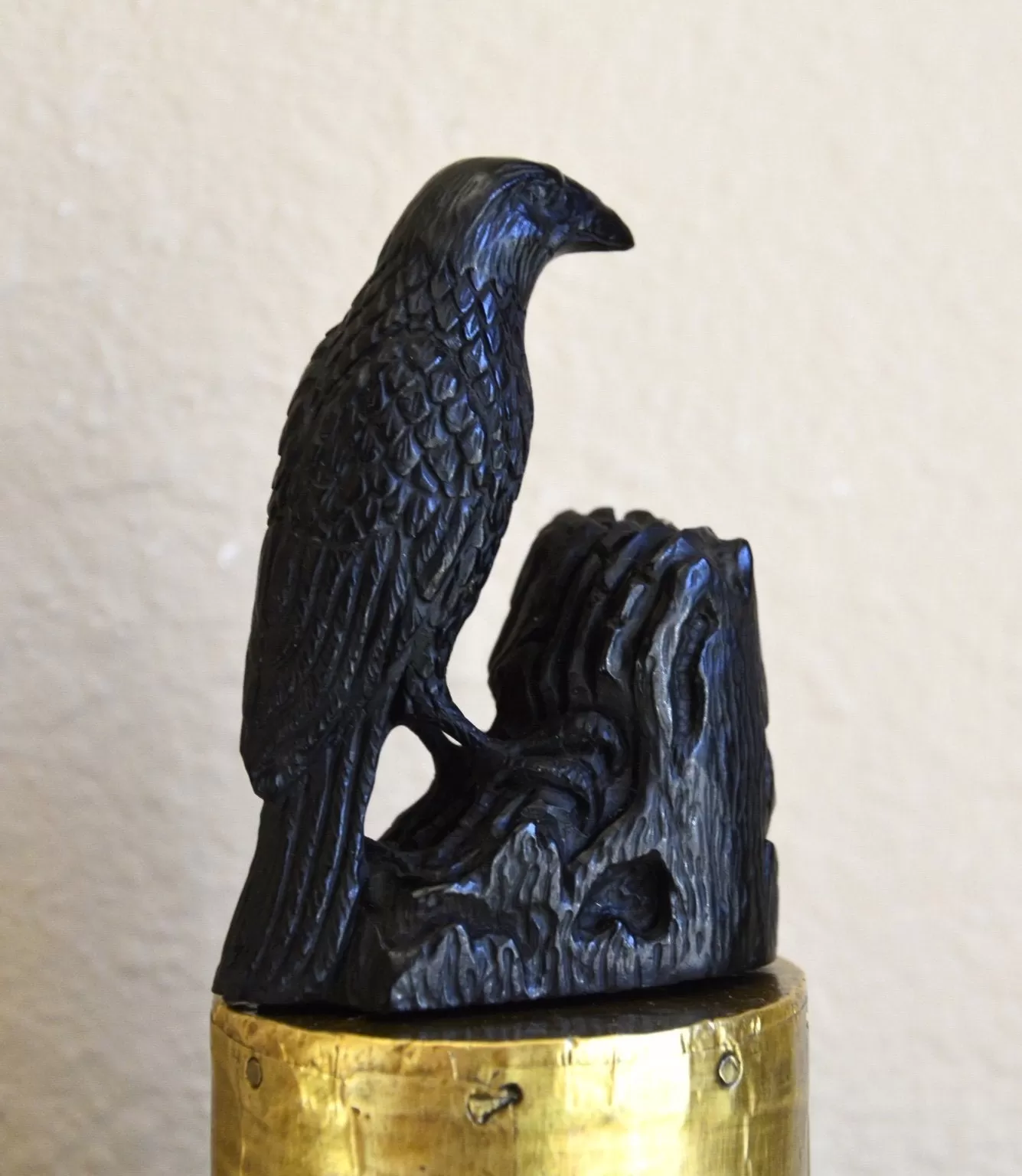 Raven Carving, Fossil Coal