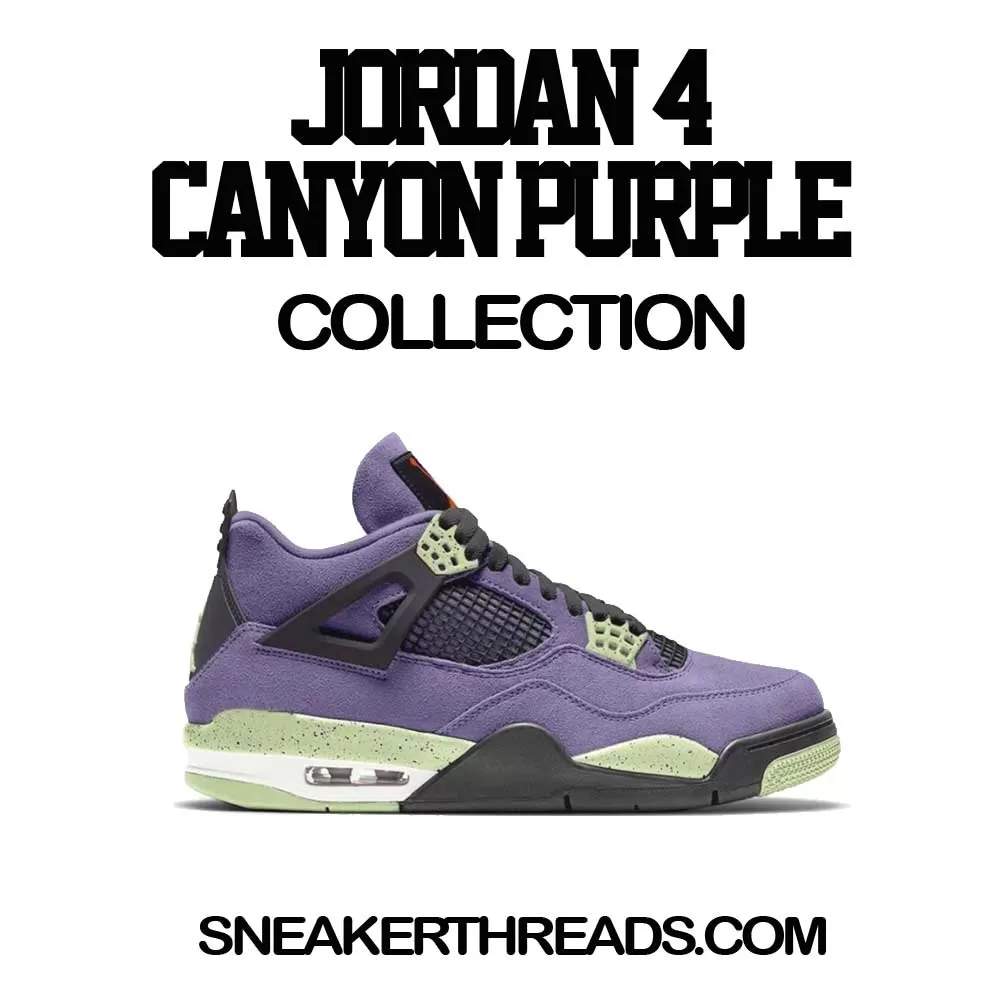 Retro 4 Canyon Purple Shirt - Social Distance - Purple