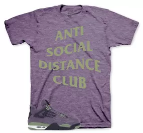 Retro 4 Canyon Purple Shirt - Social Distance - Purple