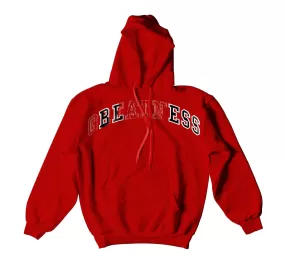 Retro 9 Gym Red Stitched  Hoody