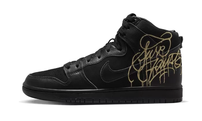 SB Dunk High FAUST Black Gold