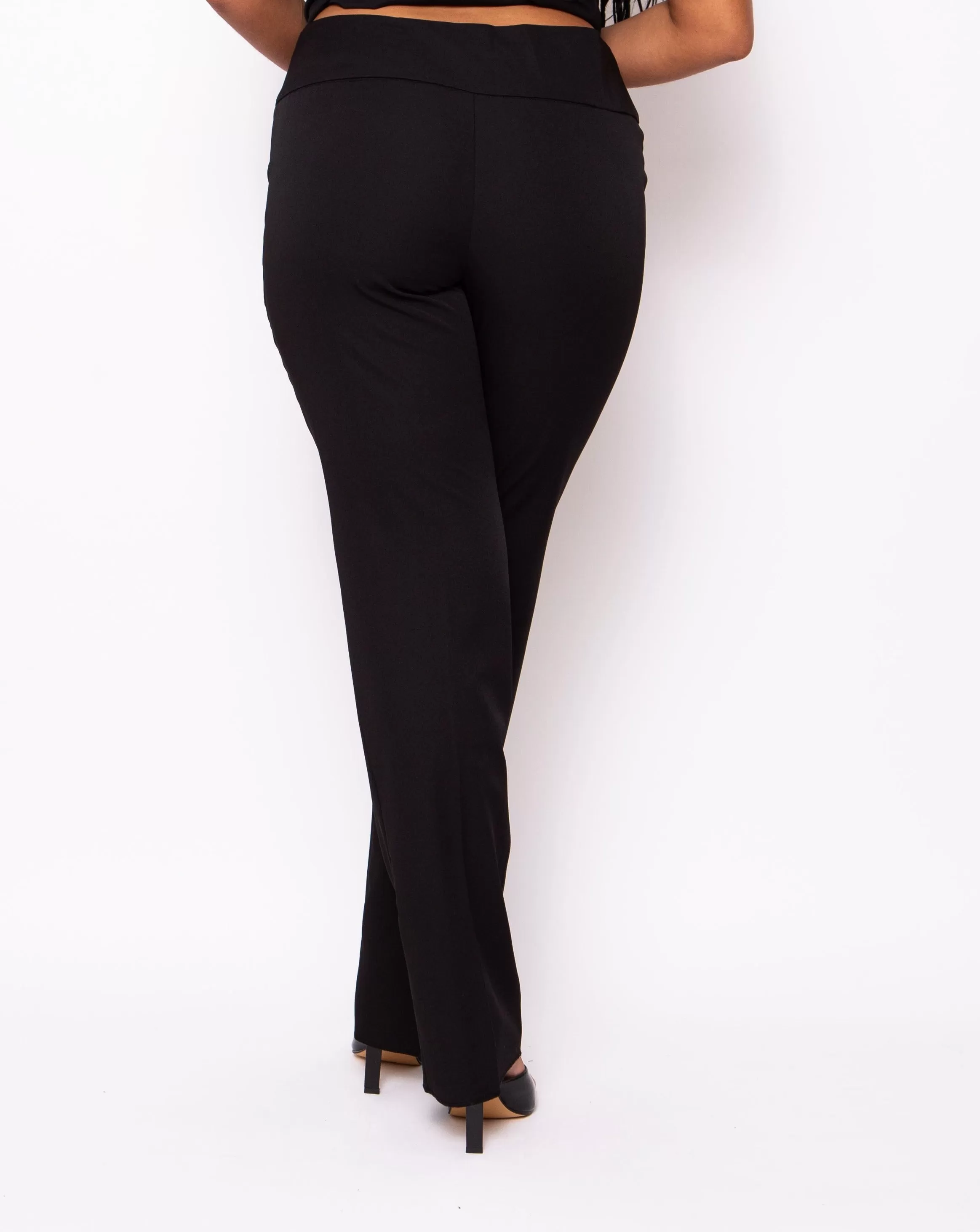 Signature Tailored Fit Trousers - Black (Superior Stretch)