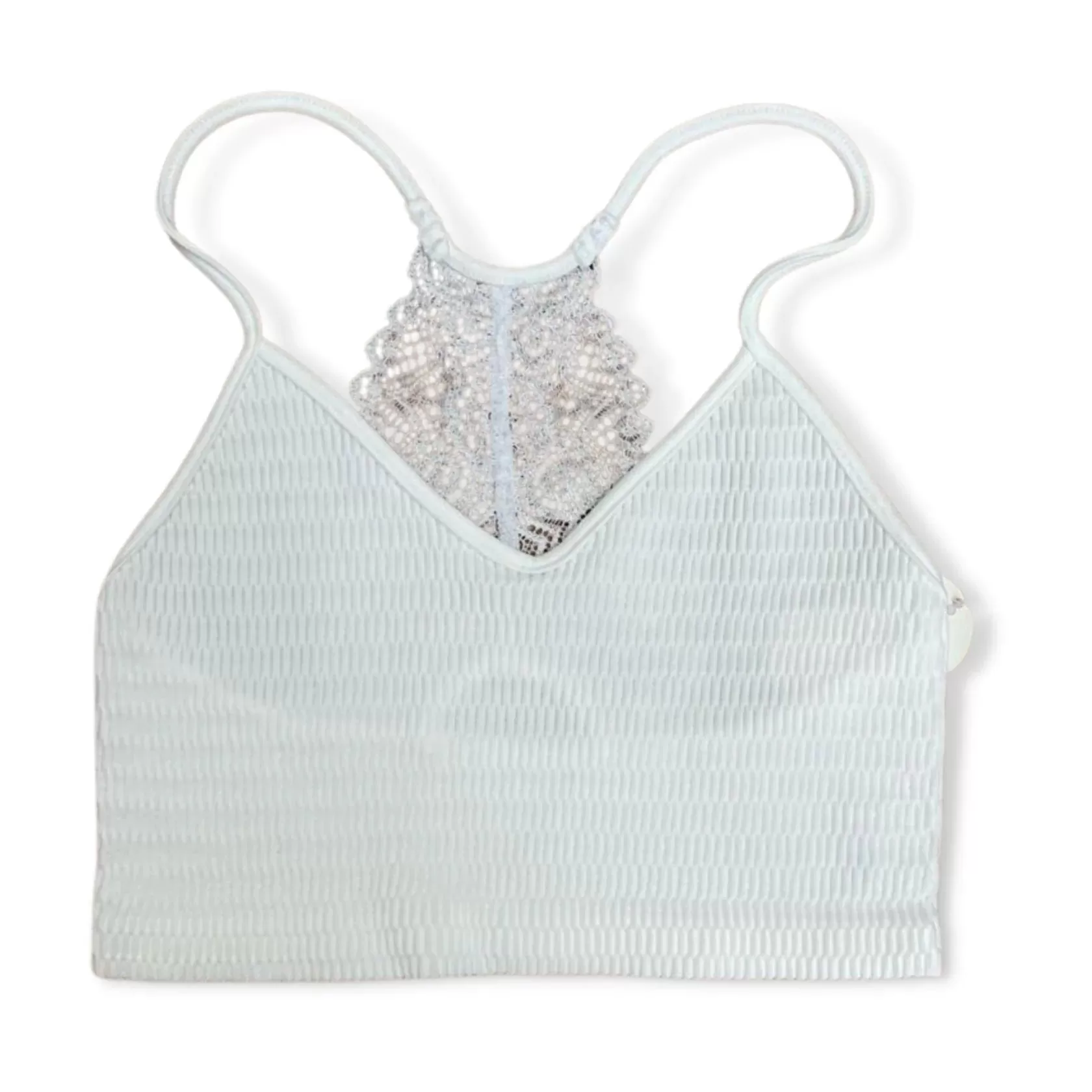 V-Neck Bralette With Lace- Girls