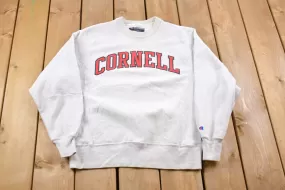 Vintage 1990s Champion Reverse Weave Cornell University Sweatshirt / Vintage Champion / Vintage Pullover / Streetwear /Athleisure Sportswear