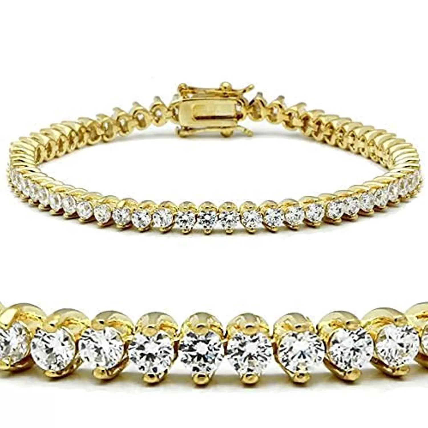 WildKlass Western Bracelet Gold Women AAA Grade CZ Clear