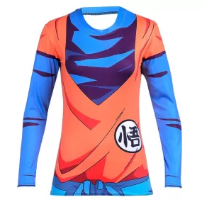 Women's Dragon Ball Z Compression 'Goku' Long Sleeve Rashguard