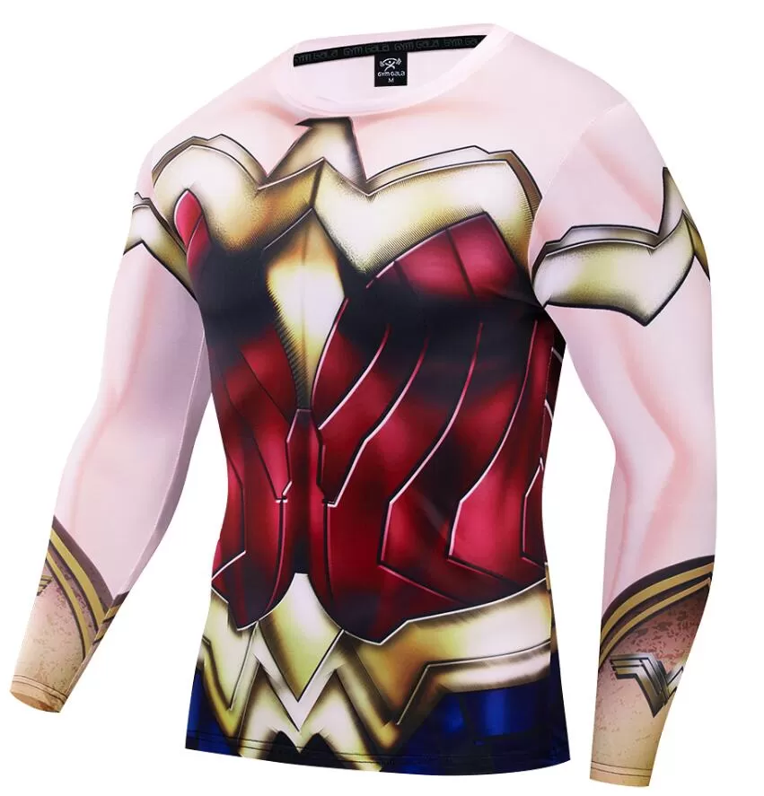 Wonder Woman 'Armor' Long Sleeve Compression Rashguard