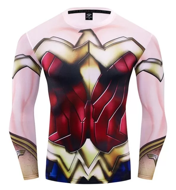 Wonder Woman 'Armor' Long Sleeve Compression Rashguard